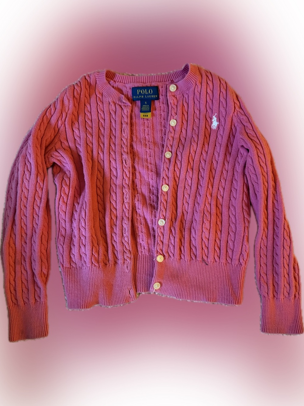 Polo- Ralph Lauren girls size 5 sweater